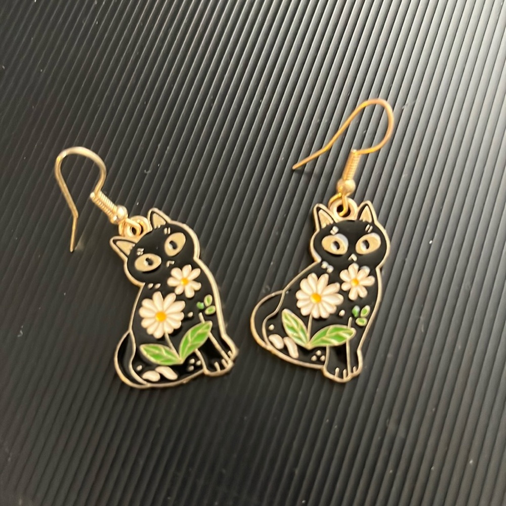5 for $25! Cat Earrings